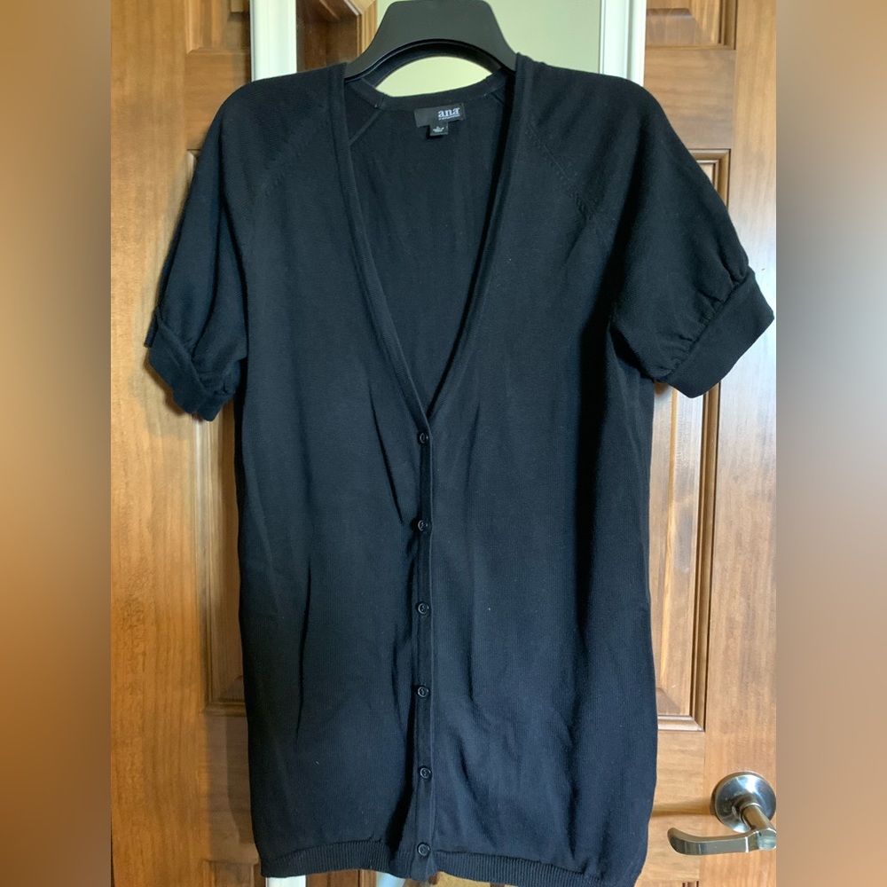 Ana brand large black short sleeved cardigan